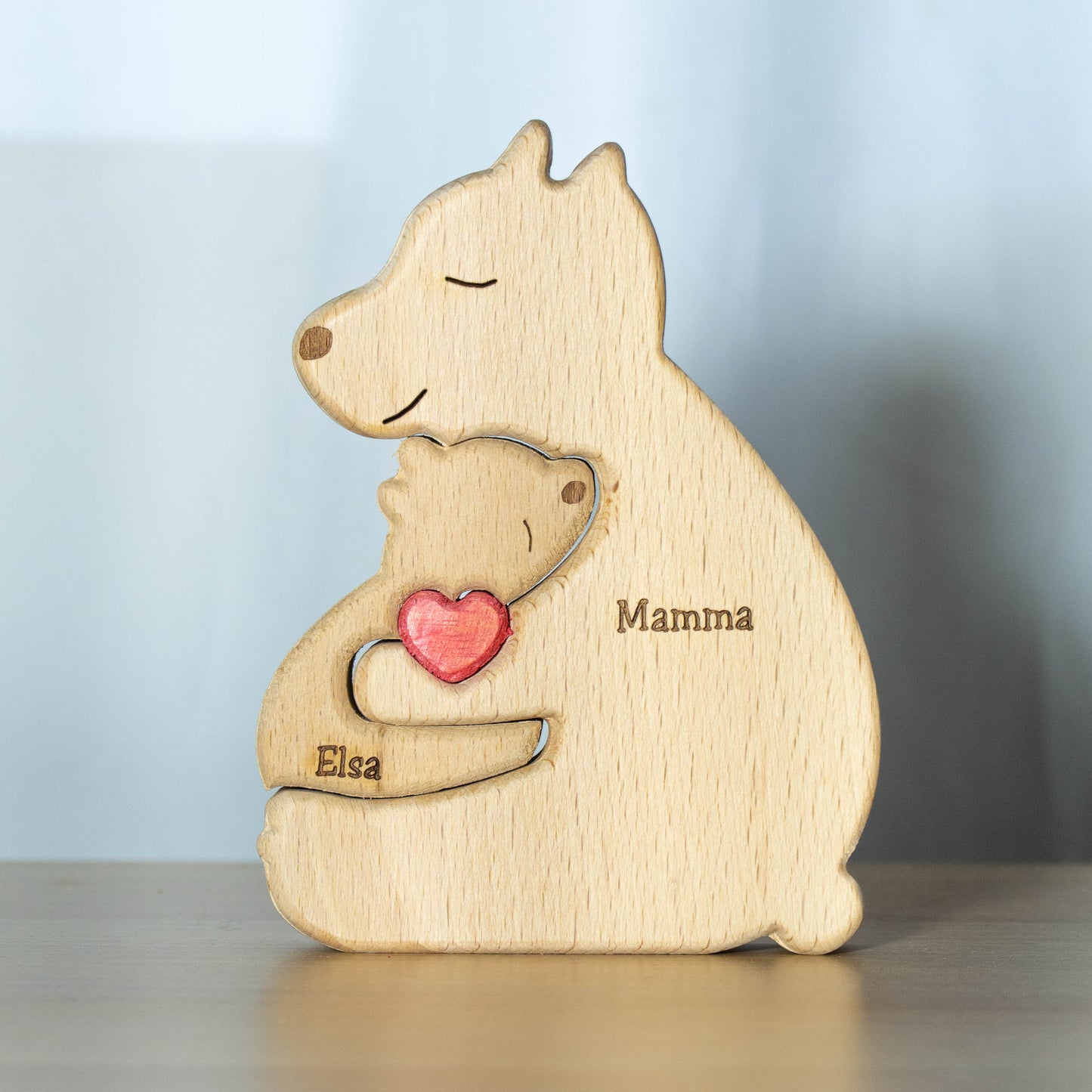 Bjørnefamilie – Én forelder