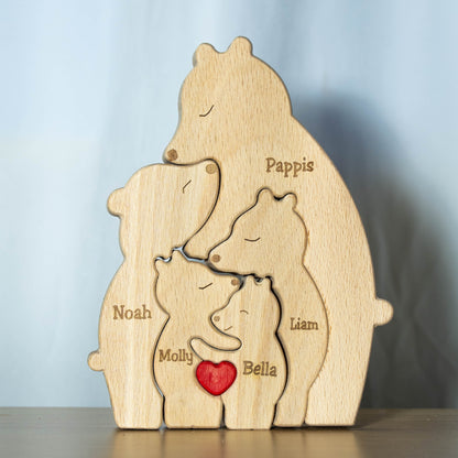 Bjørnefamilie – Én forelder