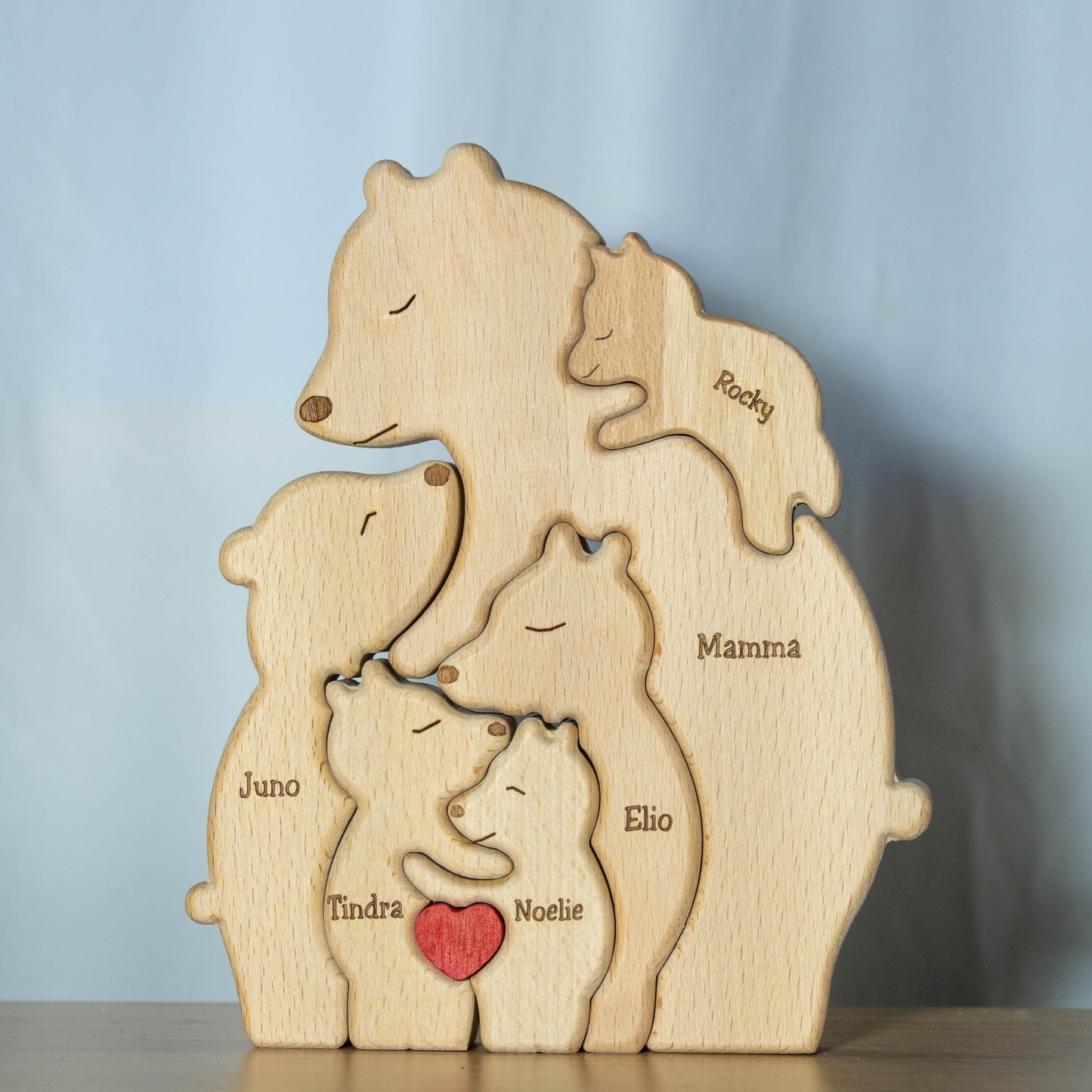 Bjørnefamilie – Én forelder