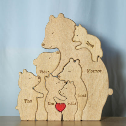 Bjørnefamilie – Én forelder