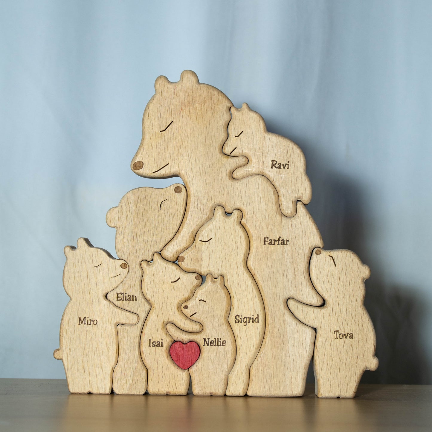 Bjørnefamilie – Én forelder