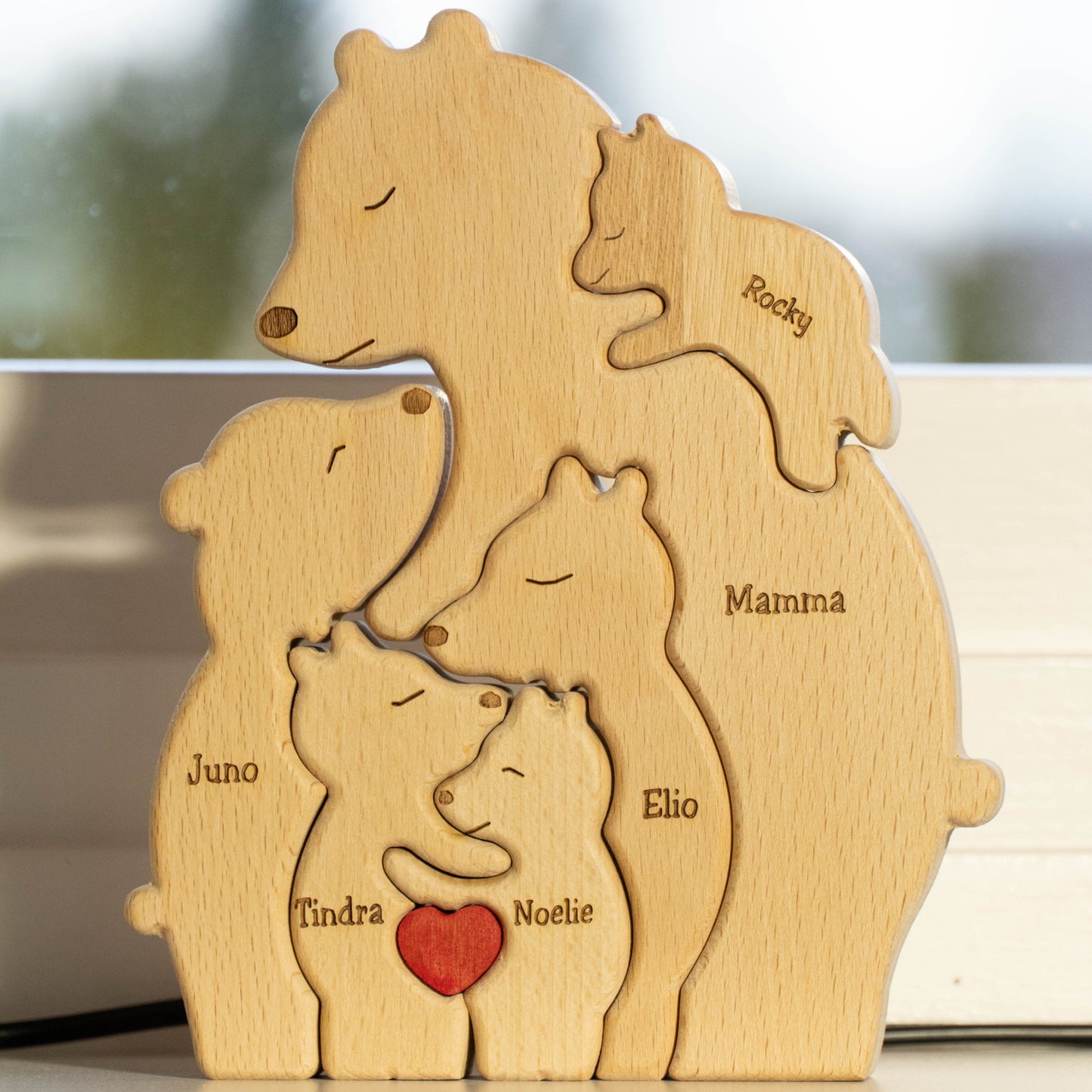 Bjørnefamilie – Én forelder